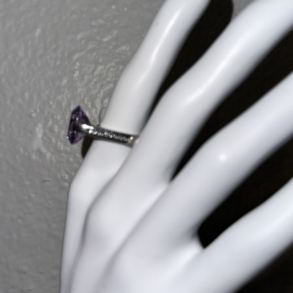 PIANEGONDA .925 silver amethyst rectangle statement cocktail designer ring 7 - Picture 4 of 10